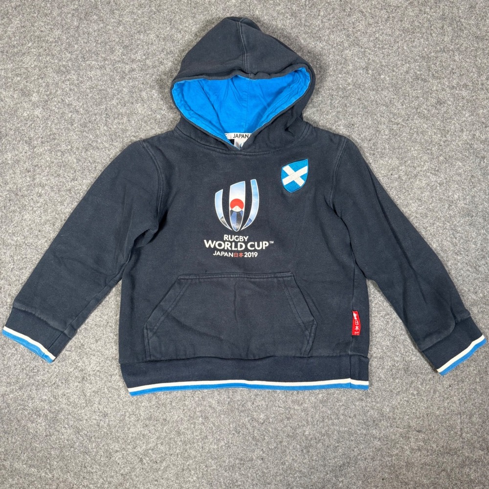 Rugby World Cup Japan 2019‎ Scotland Kids Hoodie Navy Blue Size 7/8 YRS